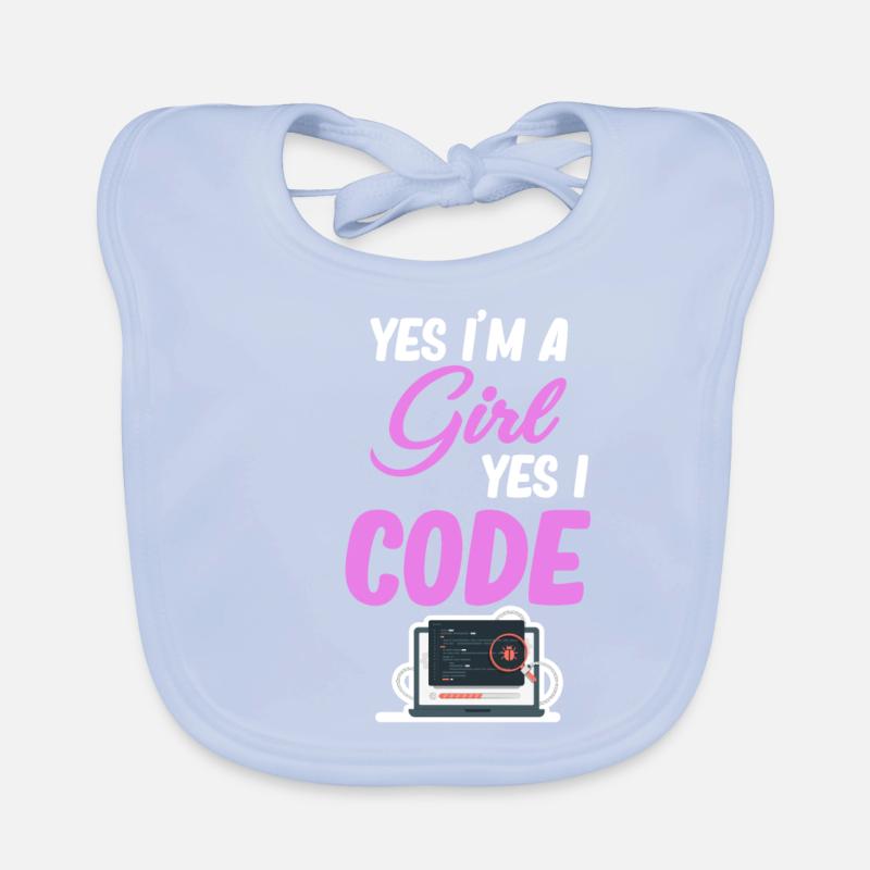 Ja, Ich Bin Ein Mädchen, Ja, Ich Programmiere Baby Bio-Lätzchen