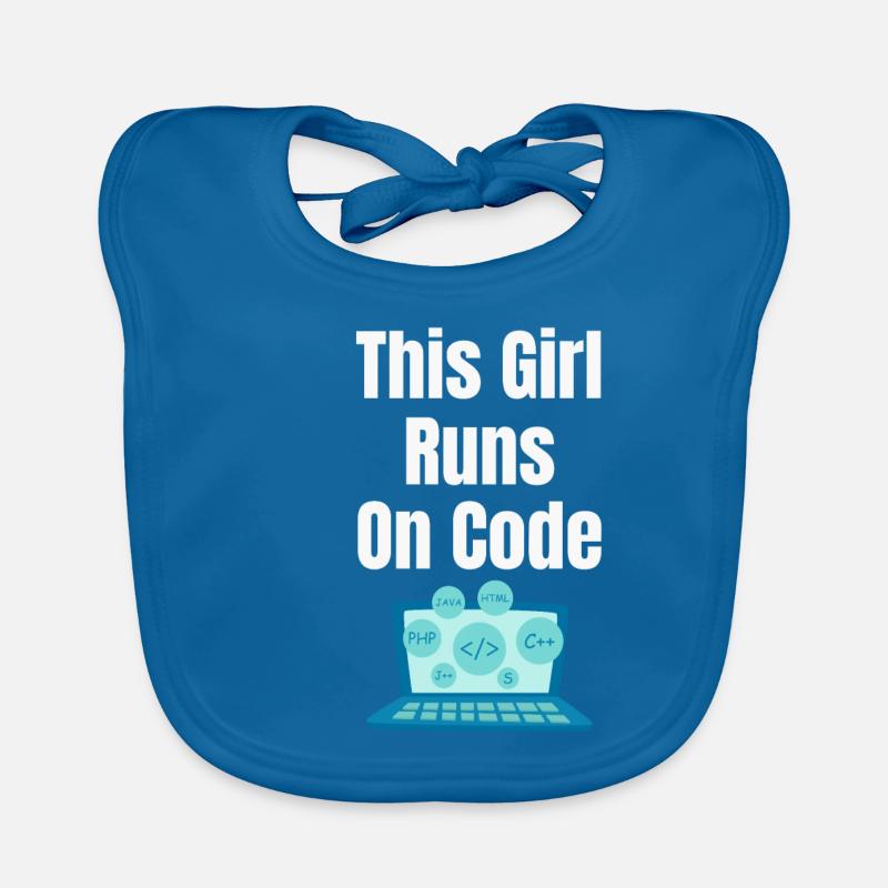 Dieses Mädchen Läuft Auf Codes Programmierer Baby Bio-Lätzchen