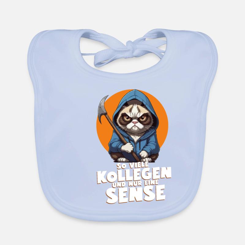 Born to drink coffee, forced to work Organic Baby Bibs