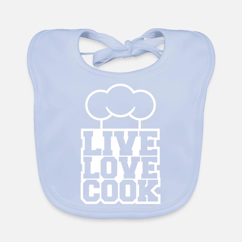 Live Love Cook Life Love Cooking Kitchen Master Organic Baby Bibs