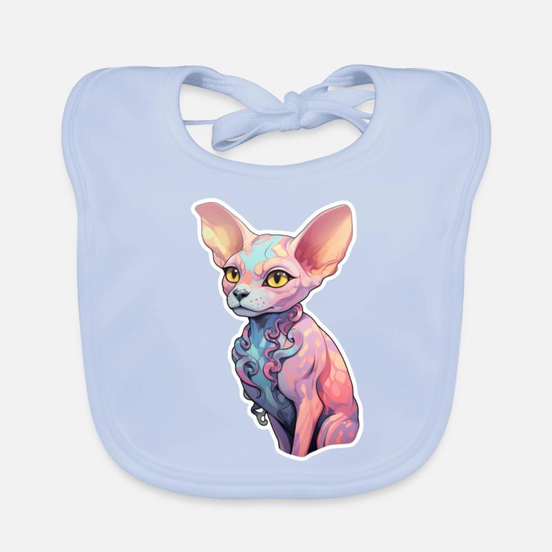 Chat Sphinx Bavoir bio Bébé