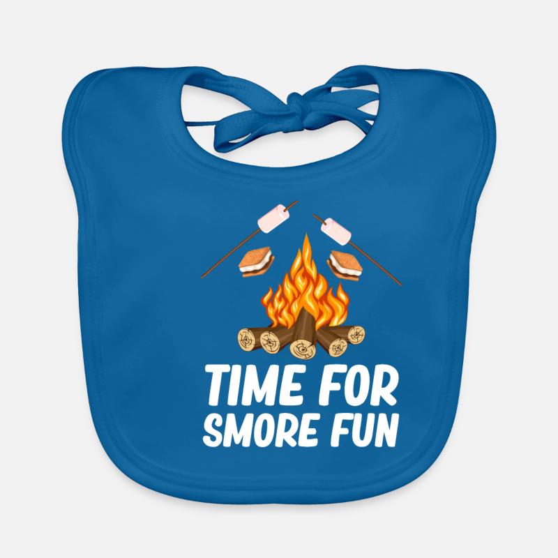Time For Smore Fun Glamping Trailer Backpacking Baby Bio-Lätzchen