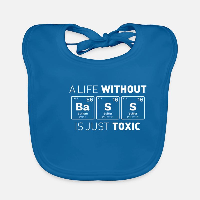 Bass Nerds Periodic Table Elements Science Organic Baby Bibs