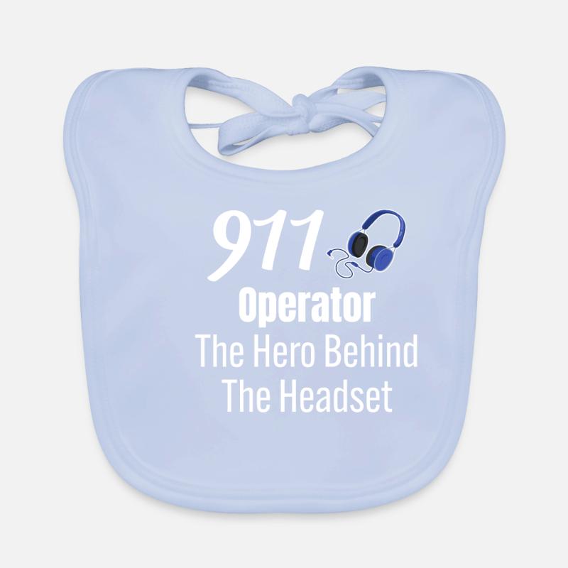 operator Der Held Hinter Dem Headset Baby Bio-Lätzchen