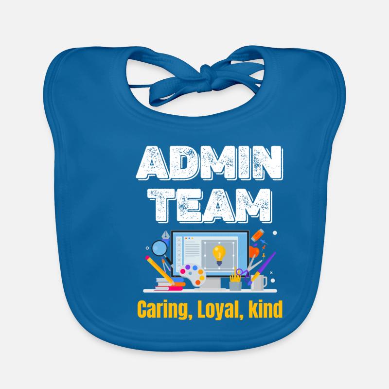 Admin-team Fürsorglich Loyal Freundlich Lustig Baby Bio-Lätzchen