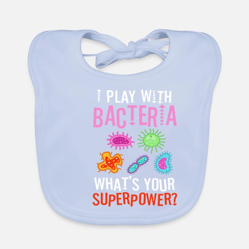 I play with bacteria Baby Bio-Lätzchen