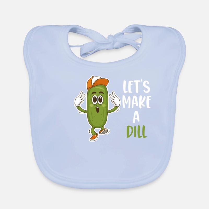 Let's make one fermented with dill pickles Organic Baby Bibs