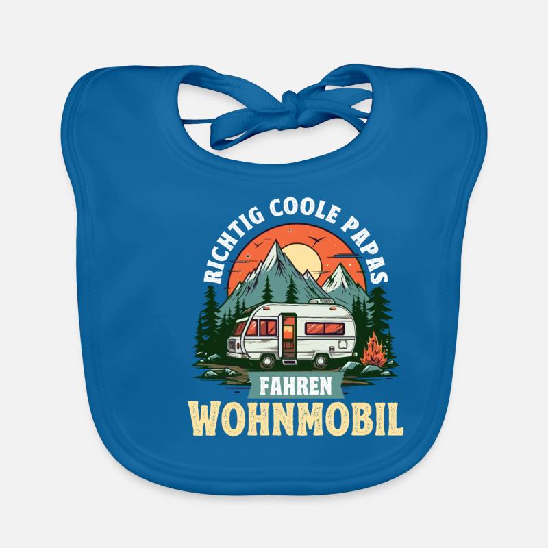 Camping Camper Driving Really Cool Dads Organic Baby Bibs