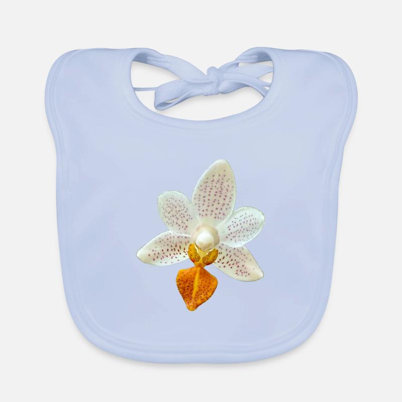 Fleur d’orchidée Phalaenopsis MiniMark Orchidée Bavoir bio Bébé