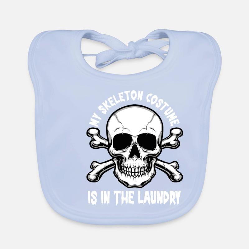 Mon costume de squelette est dans la lessive drôle Bavoir bio Bébé