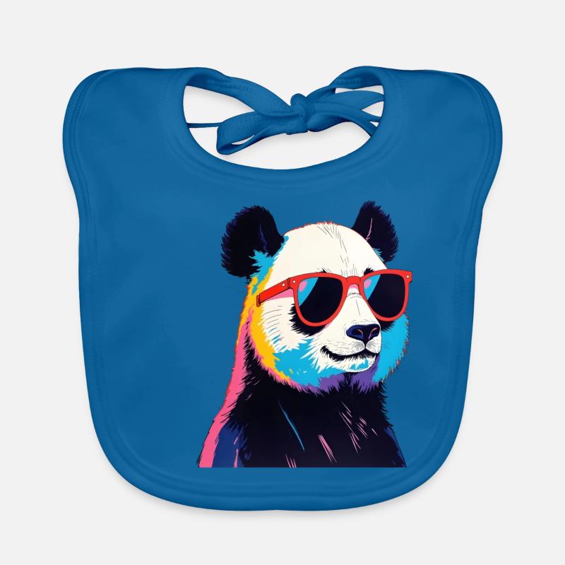 Panda Art Artwork Pop Art Panda Organic Baby Bibs