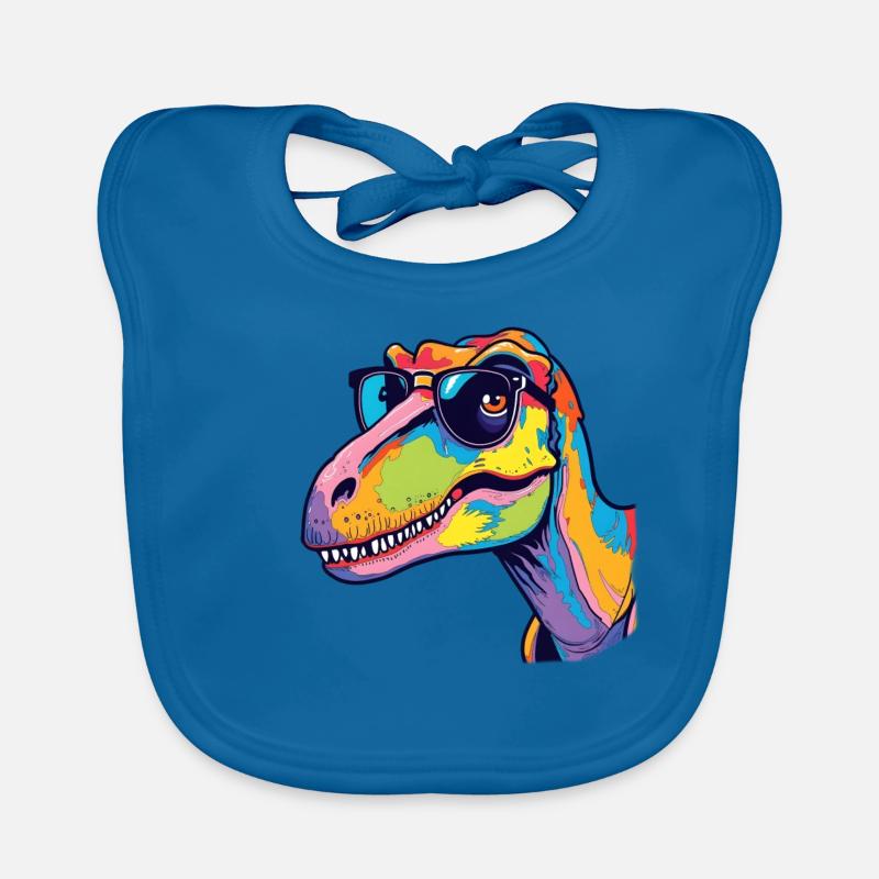 T-Rex Kunst Kunstwerk Pop Art T-Rex Baby Bio-Lätzchen