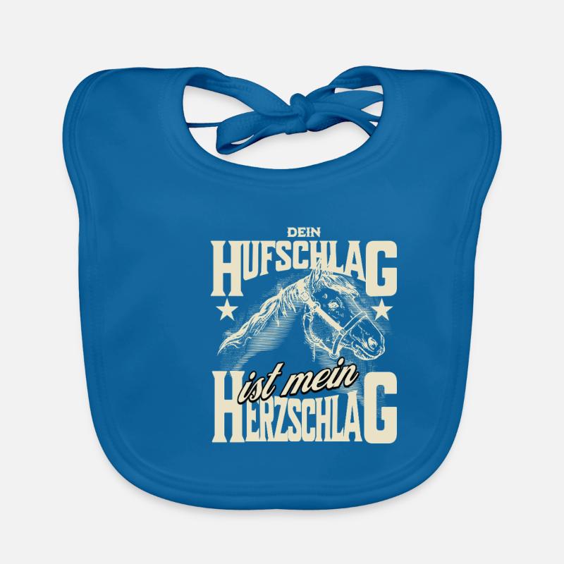 Dein Hufschlag Baby Bio-Lätzchen