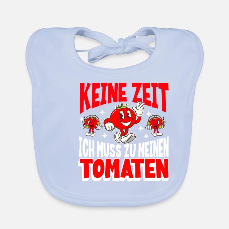 Pas le temps, je m’occupe de mes tomates Bavoir bio Bébé