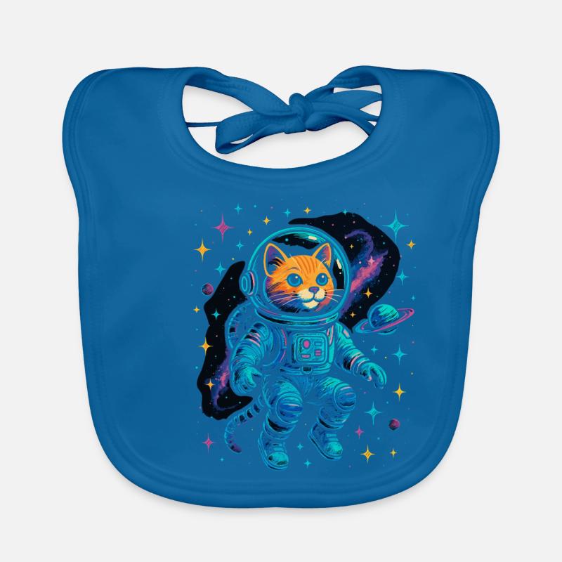 Chat de l’espace - Chat astronaute Bavoir bio Bébé