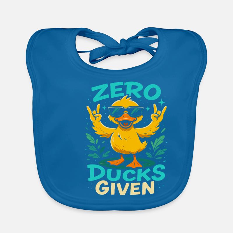 Zero Ducks Given Duck Theme Fun Organic Baby Bibs