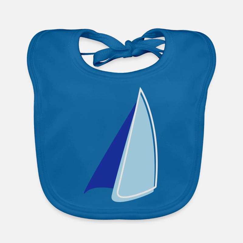 Voile bichromie - Bavoir bio Bébé - bleu paon