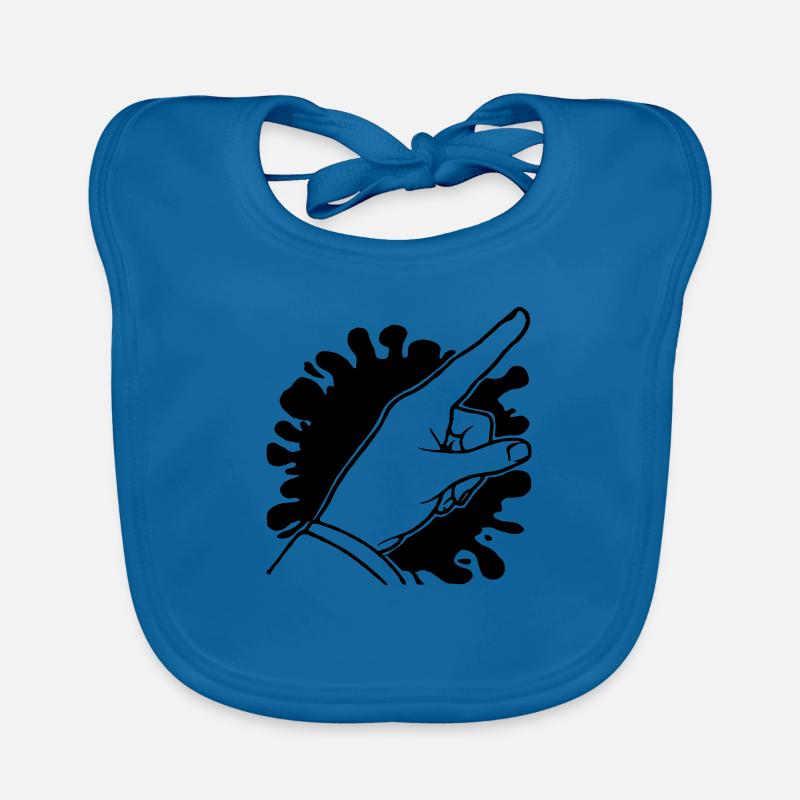 Finger with Fleck Organic Baby Bibs