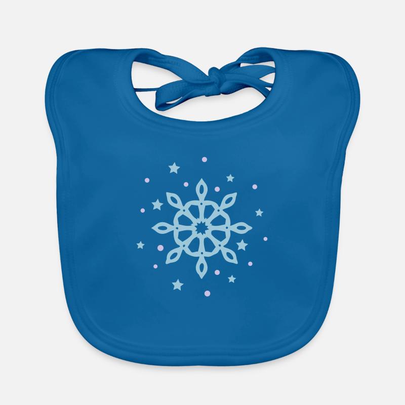 snowflake Organic Baby Bibs