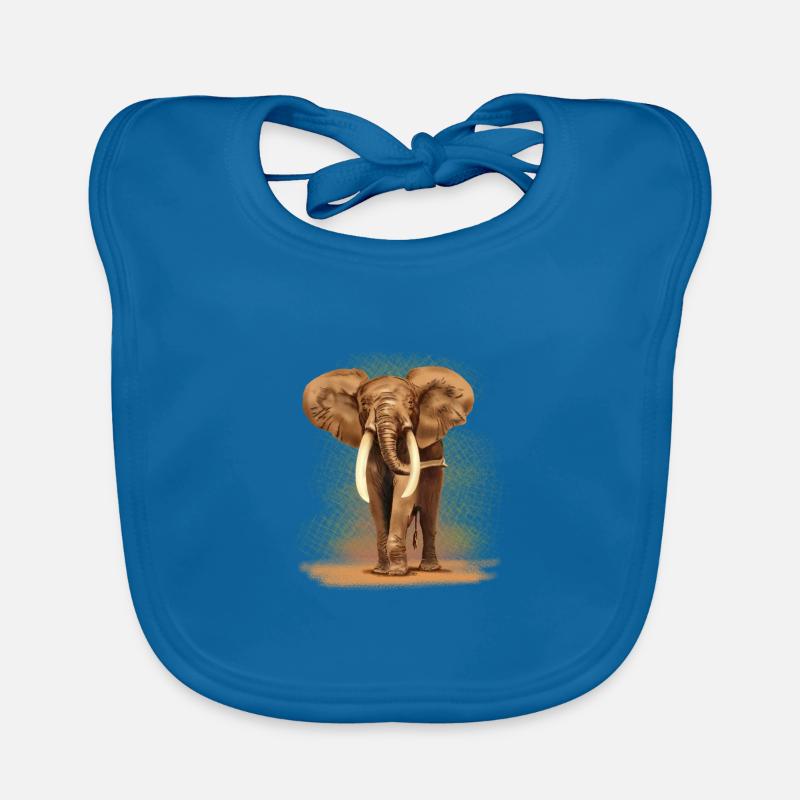 éléphant Bavoir bio Bébé