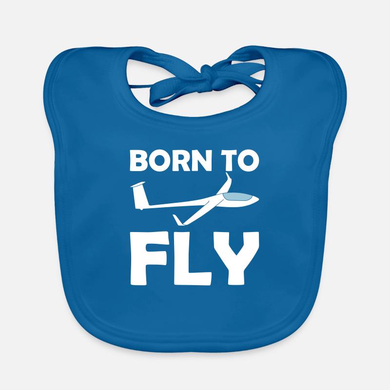 Né pour piloter pilote de planeurs Bavoir bio Bébé