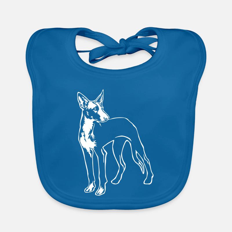 Podenco "Black Edition" - Bavoir bio Bébé - bleu paon