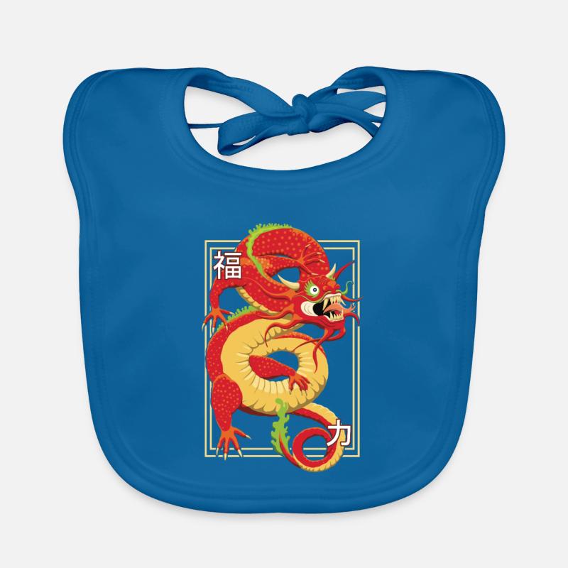 Chinese Dragon Organic Baby Bibs
