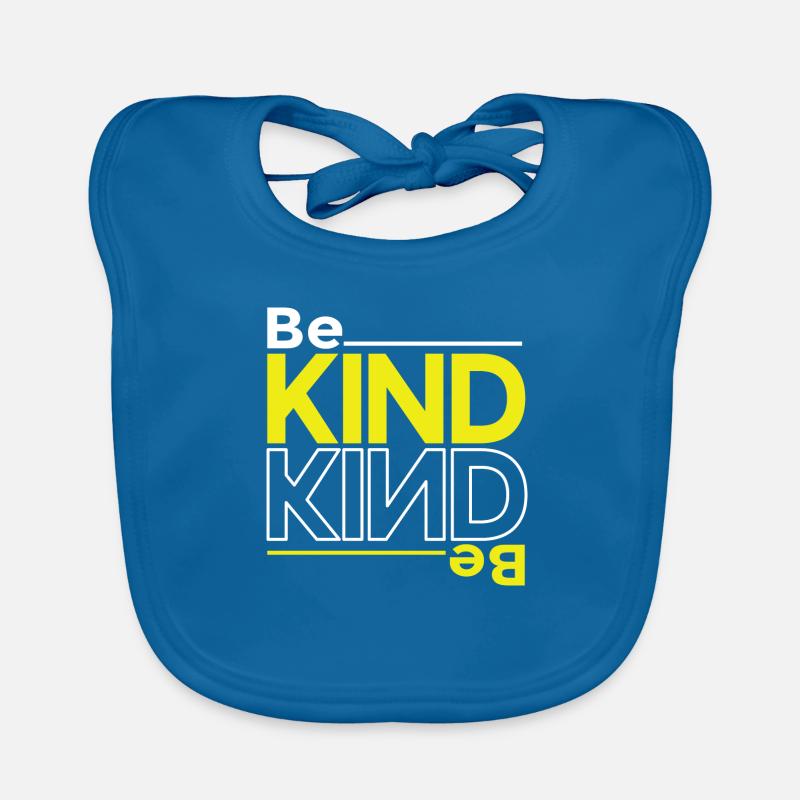 Be Kind - Baby Bio-Lätzchen - Pfauenblau
