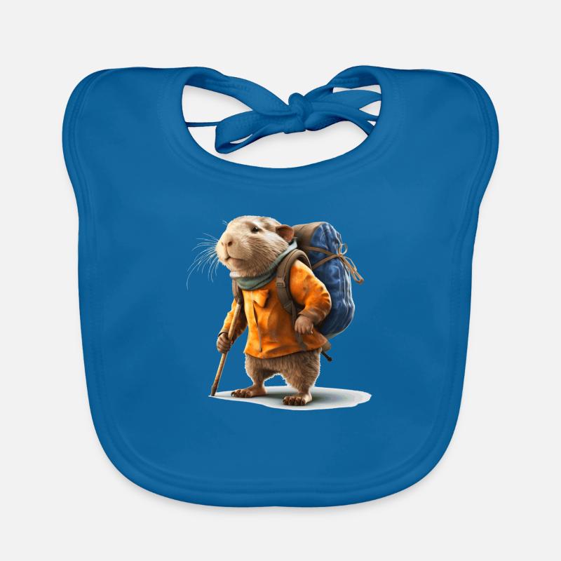 Mole rat is prepared for this hike Organic Baby Bibs