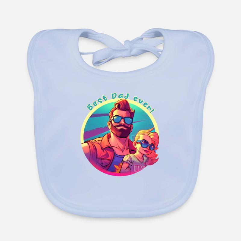Best Dad ever! Baby Bio-Lätzchen