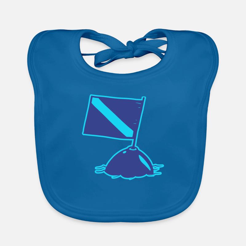 The Diving Flag Organic Baby Bibs