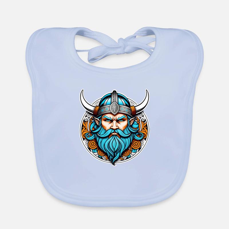 Wikinger Odin Thor Walhalla Baby Bio-Lätzchen