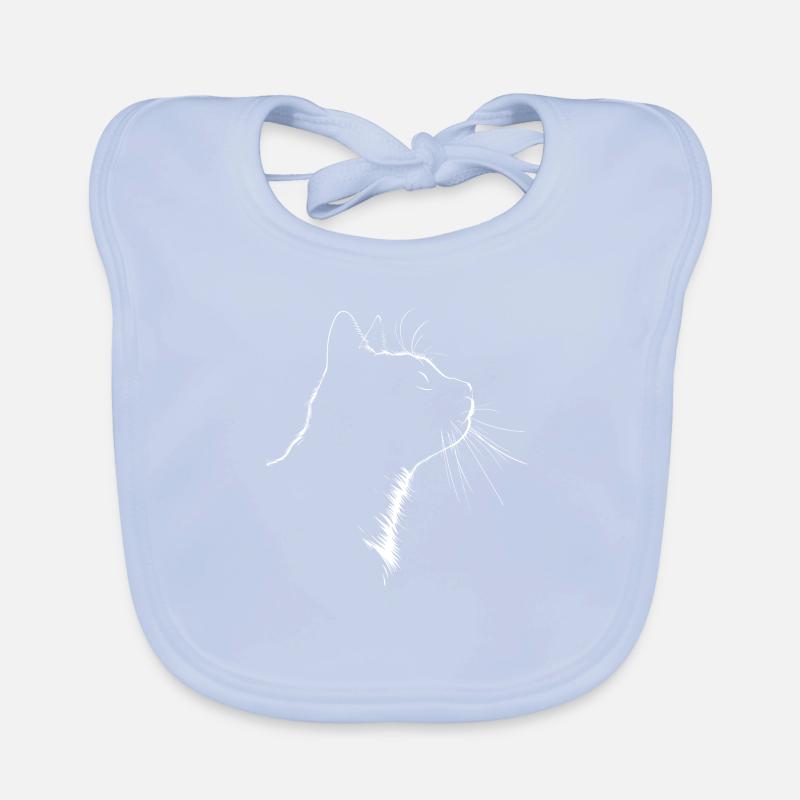 Chat, Motif De Chat Bavoir bio Bébé