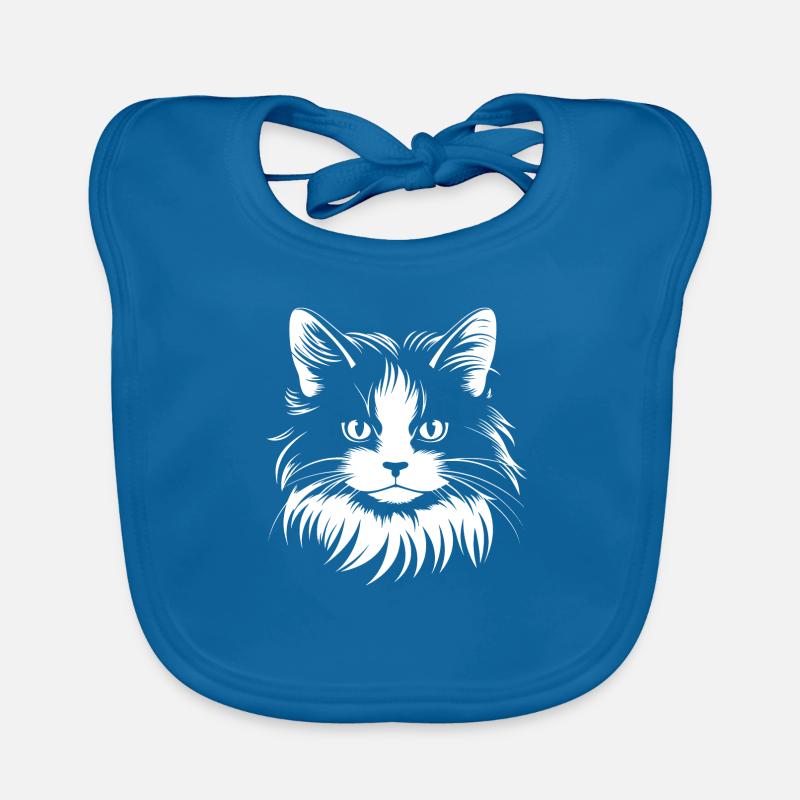 Chat, Motif De Chat Bavoir bio Bébé