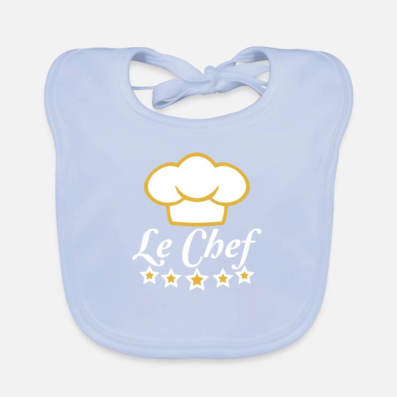 Le Chef 5 Star Chef Hat Kitchen Master Organic Baby Bibs