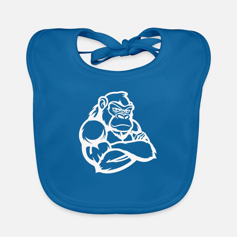 Bande dessinée Gorille Bavoir bio Bébé
