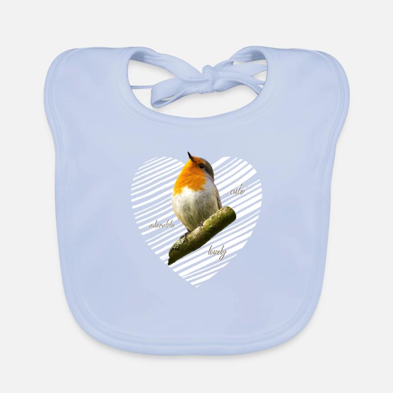 Robin, doux, sucré Bavoir bio Bébé