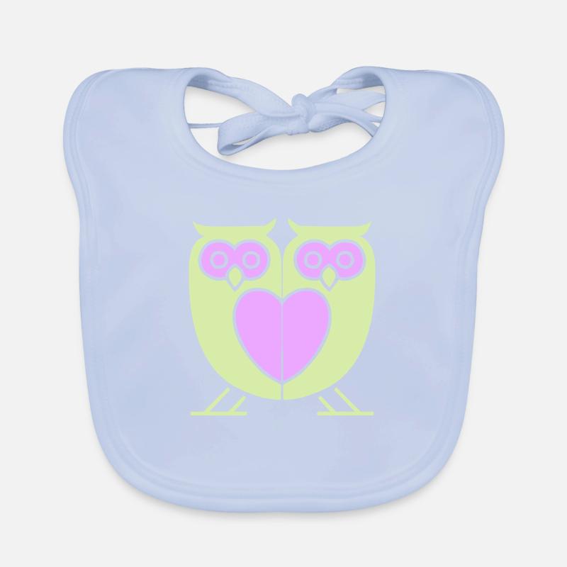 Hiboux Bavoir bio Bébé