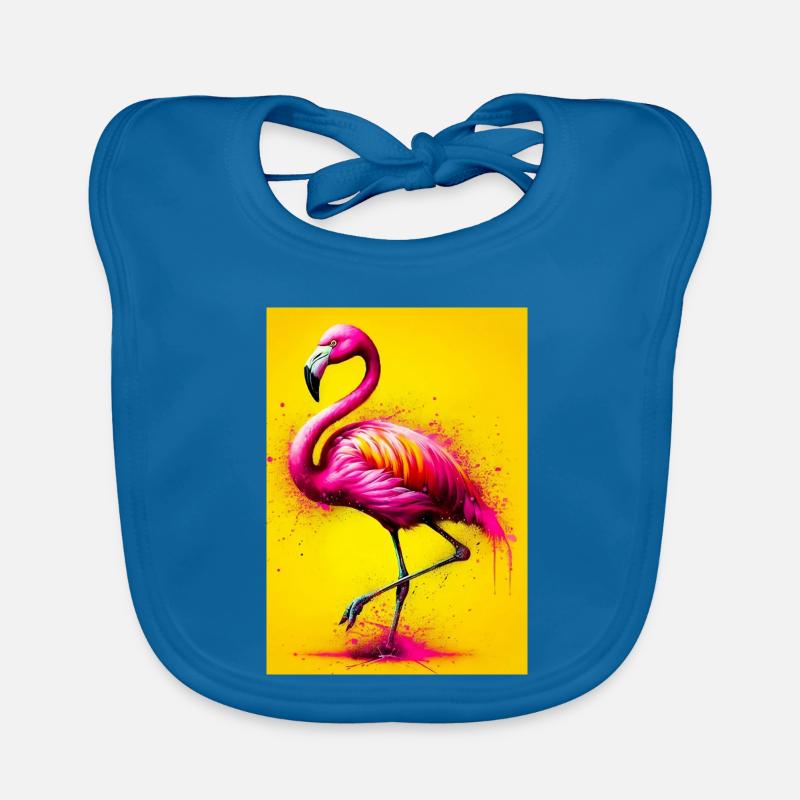 Flamant Bavoir bio Bébé