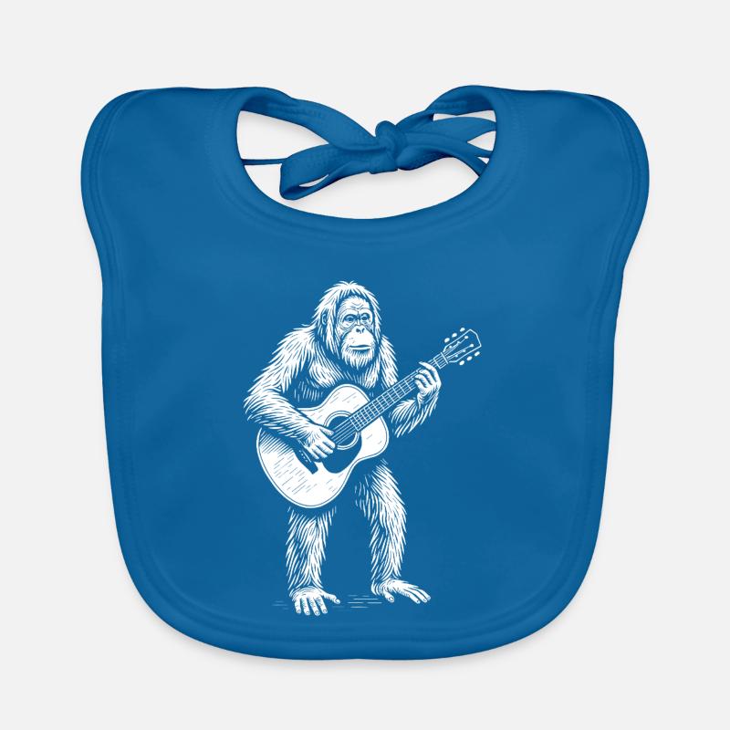 Orangutan Guitar Serenade Organic Baby Bibs