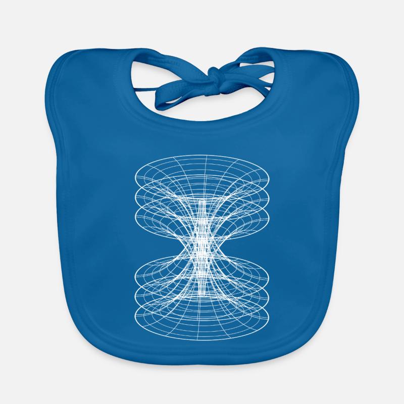 Vortex Wireframe Constellation Organic Baby Bibs