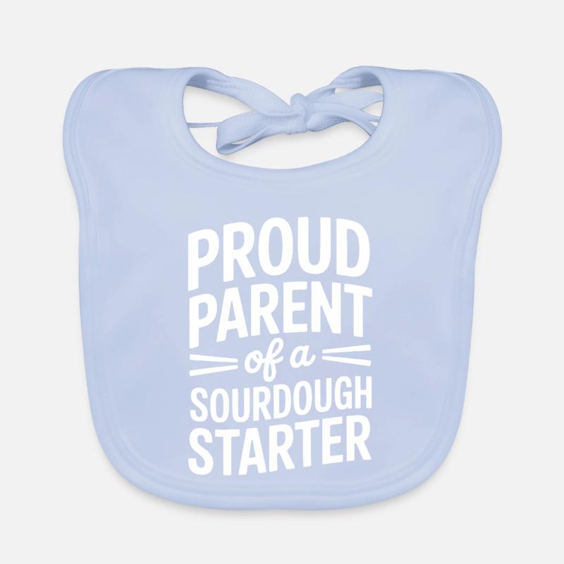 Stolzer Elternteil eines Sauerteigstarters Baby Bio-Lätzchen