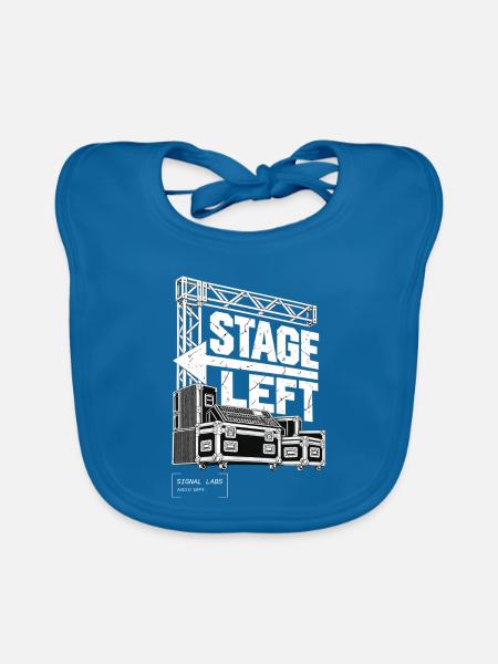 Signal Labs - Stage Left - Baby Bio-Lätzchen - Pfauenblau - Vorne