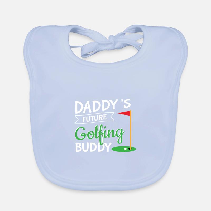 Golf Daddy Buddy Say Golfer Golfer Hobby Organic Baby Bibs