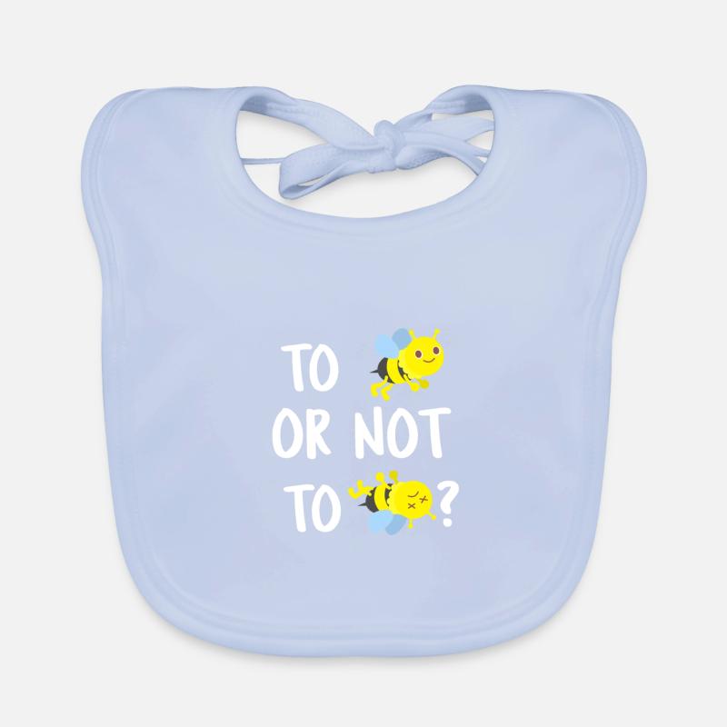To Bee or not to Bee - Sein oder nicht Sein Biene Baby Bio-Lätzchen