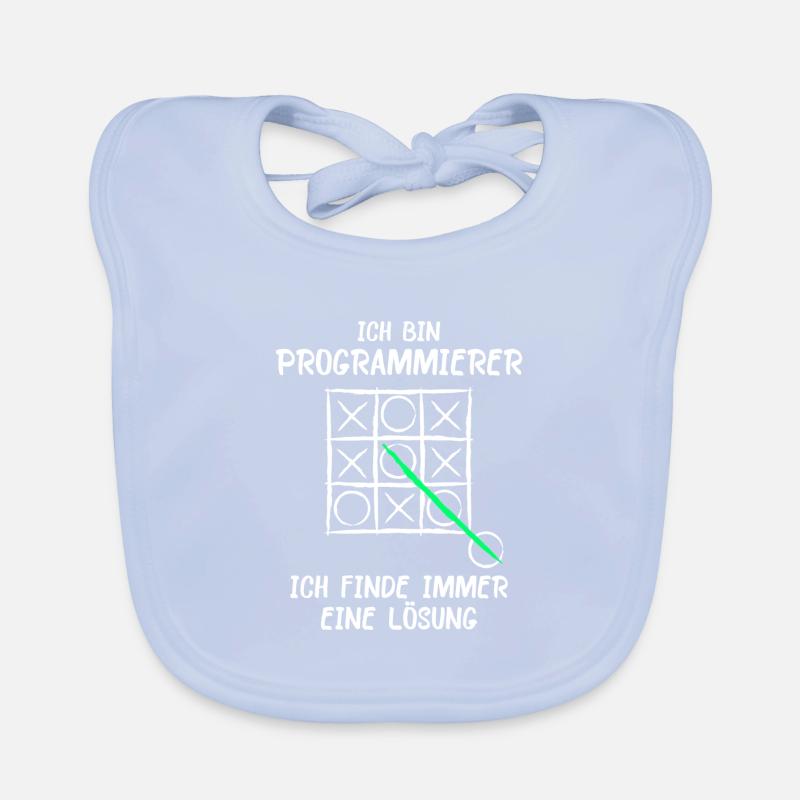 Ich bin Programmierer Lösung Spruch Computer Nerd Baby Bio-Lätzchen