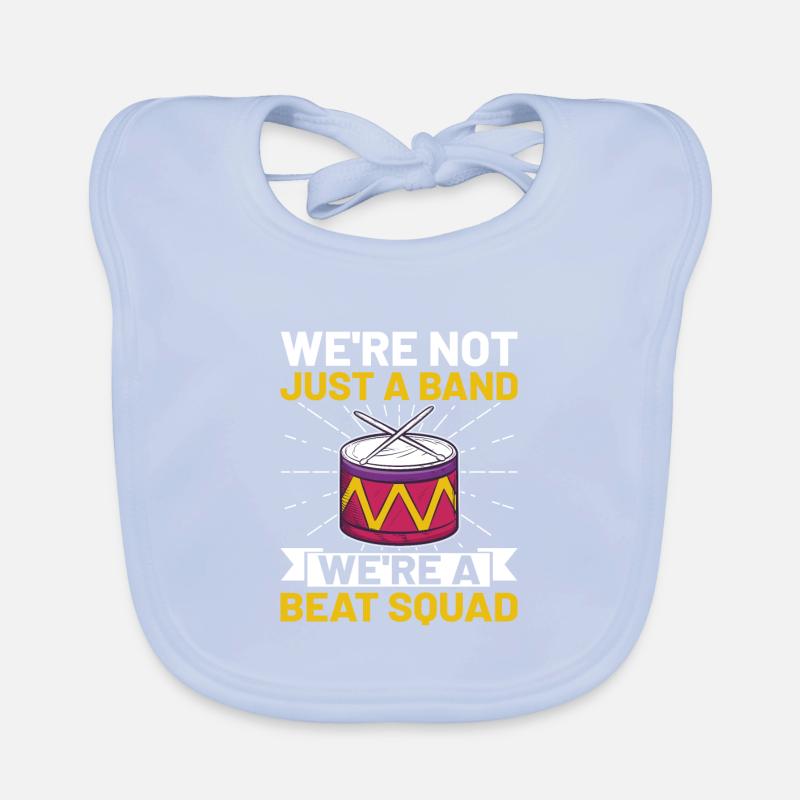 Drum Corps Marching Band Drum Corp Music Percussio Organic Baby Bibs