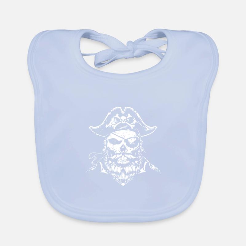 Crâne de pirate Bavoir bio Bébé