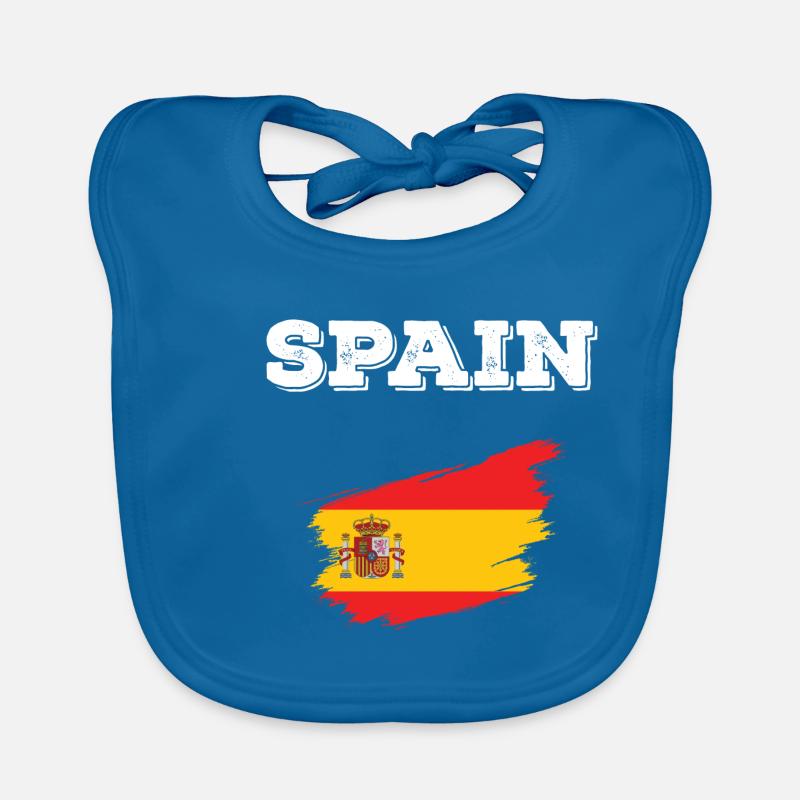 Espagne Drapeau Espagnol Drapeau Espagnol Espagne Bavoir bio Bébé