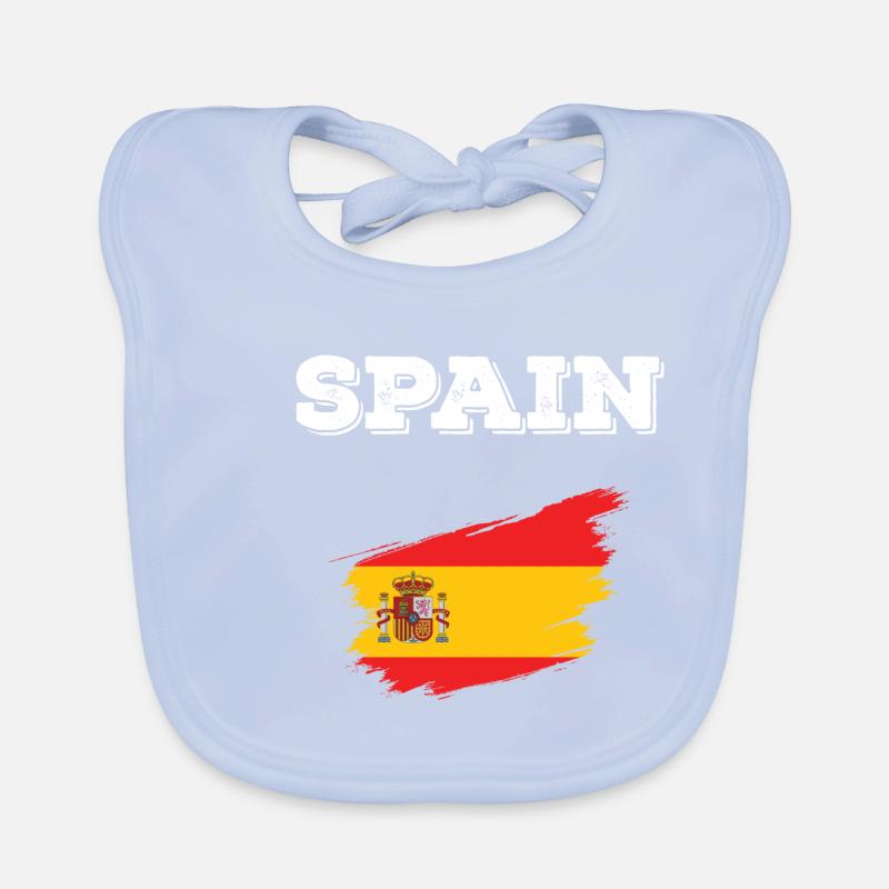 Espagne Drapeau Espagnol Drapeau Espagnol Espagne Bavoir bio Bébé